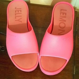 Lemon Jelly slip-ons pink!! LIKE NEW!